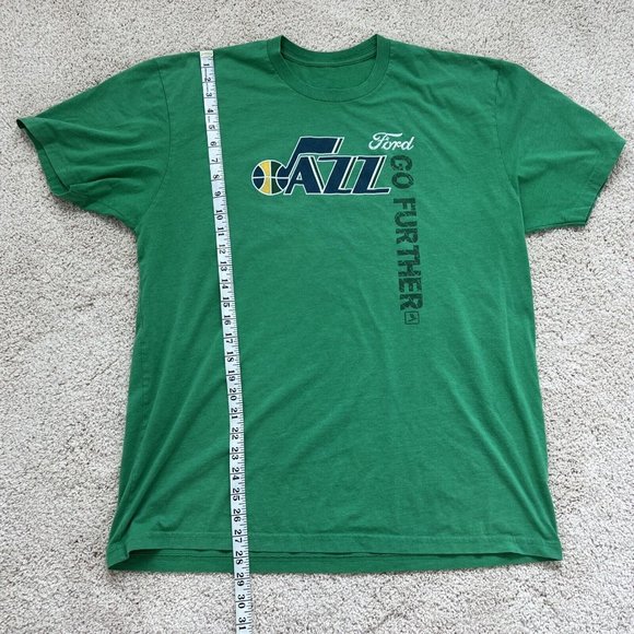 Jazz Ford Mens T Shirt XL Green Short Sleeve Graphic Ford Goes Further - Picture 3 of 9